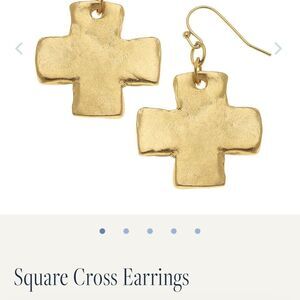 Susan Shaw cross earrings